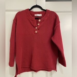 Free People Hailee Sweater Set in Cranberry